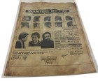 Ted Bundy Fbi Fingerprints Wanted Poster Interstate Flight And Murder    