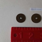 Two Old Vintage Louisiana 5 Luxury Tax Token Triangle Center Hole