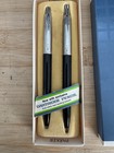 Parker Jotter Set Black Ballpoint Pen    0 5mm Pencil Brass New In Box