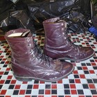 Vtg 80 s Cowtown Western Roper Kiltie Lace Up Black Boots Victorian Womens 6 5