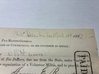 Original Civil War Fort Pulaski Connecticut Volunteers Receipt  Seventh Regiment