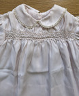 Vintage Pale Pink Handmade Smocked Baby Dress