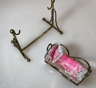 Vintage Metal Rocking Cradle On Stand Removable Baby Unique Rare Miniature 