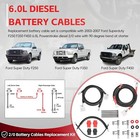 Battery Cables Kit For 2003-2007 Ford Superduty F250 F350 F450 6 0l Powerstroke