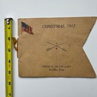 7th Cavalry  Troop K  Christmas Dinner Menu  1917 ft  Bliss  Tx  Vg   Very Rare