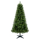 6ft Unlit Artificial Christmas Tree  490 Pvc Tips  W  Stand Indoor Holiday Decor
