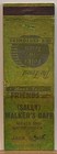 Sally Walker s Cafe Adair Il Illinois Vintage Matchbook Cover