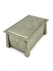 Antique Art Deco Fatima Cigarette Box L mt Co Nickel Silver Casket Trinket Desk