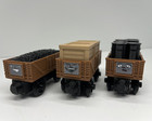 Wooden Railway Brown Cargo Train Custom Made  For Thomas Train Tracks