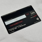 Amx Custom Floral Black Metal Card Design With Small   Big Chip  2024