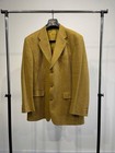 Men C a Blazer Mustard Wool 44   Xxl   52