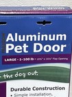Petsafe Aluminum Pet Door For Dogs And Cats White Large Ppa00-10861 1- 100 Lbs