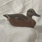Greenwing Teal Wooden Duck Miniature Decoy Hand Carved Wooden Waterfowl