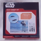 Star Wars Hoth Dinner Set Disney 5pc Plate Fork Knife Spoon Placemat Nib