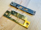 Lot Antique vintage Door Strike Plate  Mortise  Art Deco Brass Bronze Steel