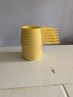 Vtg Set 6 Tupperware Measuring Cups Yellow Gold Nesting Stackable 70s Complete
