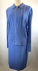 St John Size 16 Cornflower Blue Santana Knit Sweater   Skirt Set