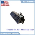 49 In Angle Broom Sweeper For Agt Mini Skid Steer New  In Stock Usa    M-ab