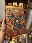 Christ The Vine Orthodox Icon Gold Leaf Flat Wood  handmade  18x25cm