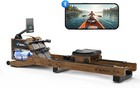 Merach Water Rowing Machines For Home Foldable With 12 Enhanced Resistance Blade