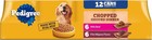  3 Pack  Pedigree Chopped Ground Dinner With Beef Wet Dog Food  13 2 Oz X 12 Can