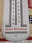 Drink Coca Cola In Bottles Thermometer  In Working Condition