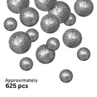 Silver Glitter Foam Balls - About 625 Piece Set Of Glittered Vase Filler - Ta