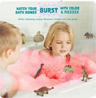Fizzy Dino Bath Bombs - Educational Toy With Dinosaurs Inside - 6 Count Set