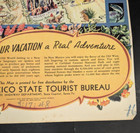 Recreational Map Of New Mexico Land Of Enchantment Souvenir Pictorial 1947 Vtg