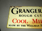 Vintage Granger Rough Cut Tobacco Pipe Store Display Sign Tin Metal-23 5 