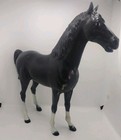 Vintage 1965 Louis Marx Johnny West Thunderbolt Horse Model Figure Black