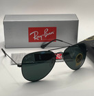 Ray-ban Rb3025 Aviator Classic Black Sunglasses Unisex Men Or Women