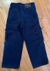 Vtg 2001 Jynx Baggy Raver Cargo Pants Kids Youth Size 7-8 Wide Leg Y2k Worn Read