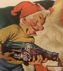 1960 Coca  Cola  Santa Claus   Elves 10 X 13 Rare Original Colorad-free Shipping