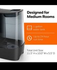 Honeywell Hwm845 Warm Mist Humidifier With Essential Oil Cup Filter Free Black