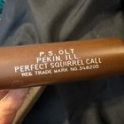 Vtg P s  Olt Pekin  Ill  No 348205 Perfect Squirrel Call Small Game Hunting  Box