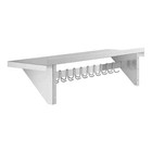 15  X 48  Stainless Steel Wall Pot Pan Rack Shelf Commercial Restaurant Kitchen