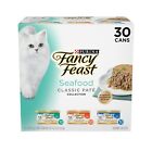 Purina Fancy Feast Seafood Classic Pate Wet Cat Food Variety Pack-30 3 Oz Cans 