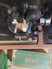 1949 Model 15 Portable Singer Sewing Machine With Locking Case And Foot   