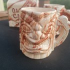 Old Cabin Syrup Bottle And Mugs Signed Lf  Vintage  