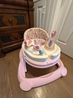 Disney Pink white Baby Walker Walking Aid W  Activity Tray  Lights   Toys