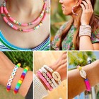 3400pcs Clay Beads   Charms Set - Diy Bracelet Making Kit For Kids Ages 6-12