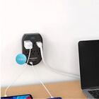 Monster Essentials Power Wall Tap Surge Protector  6 Outlets   Usb Ports Black