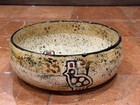 Kazuri Masai Nairobikenya African Art Pottery L 11  Bowl Bird Brown Tan Htf Euc