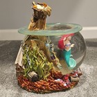 Rare Disney The Little Mermaid Ariel Snow Globe With Flounder And Scuttle