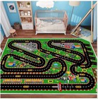 Kids Car Rug For Play Toy Cars  Race Track Playmat Carpet Kid Play Road Rug For