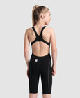 Arena Powerskin Impulso Open Back Jr Girls  Black Teal 008605 Size 26 Swimsuit