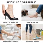 100 Pcs Disposable Plastic Foot Covers Paraffin Bath Liners For Pedicure Spa