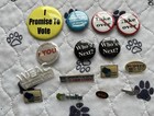 Vintage Pinback Button   Pin Lot 15 Mixed Political Wisconsin Advertising Pins