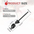 4 Pcs Paint Mixer For Drill Epoxy Resin Mixer black 